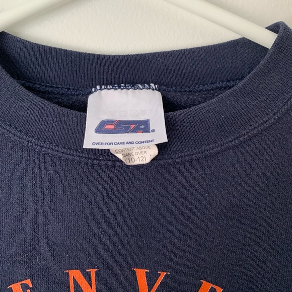 Vintage Kid’s Denver Broncos NFL Sweater in Navy - Picture 3 of 5